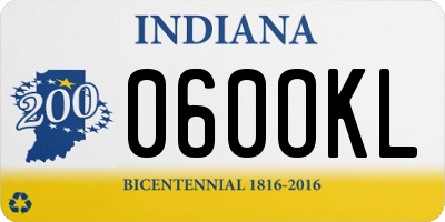 IN license plate 060OKL