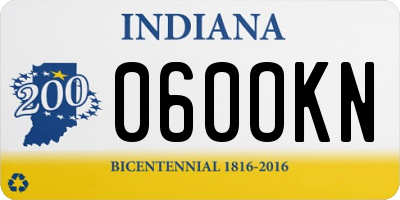 IN license plate 060OKN