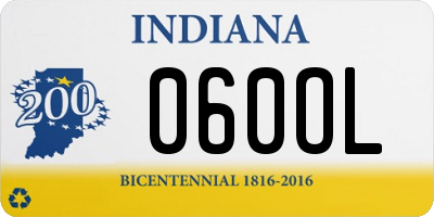 IN license plate 060OL