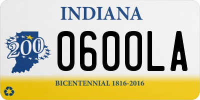 IN license plate 060OLA