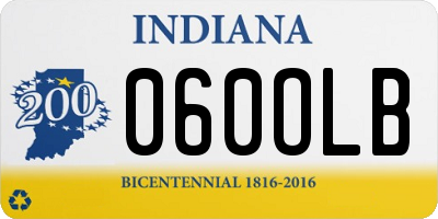 IN license plate 060OLB