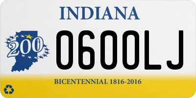 IN license plate 060OLJ