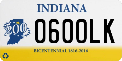 IN license plate 060OLK