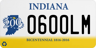IN license plate 060OLM