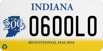 IN license plate 060OLO