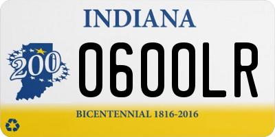 IN license plate 060OLR
