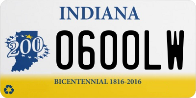 IN license plate 060OLW