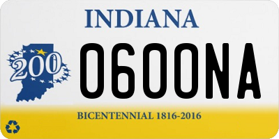 IN license plate 060ONA