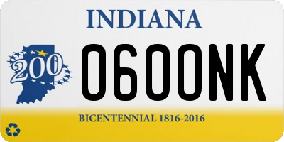 IN license plate 060ONK