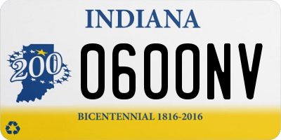 IN license plate 060ONV