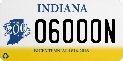 IN license plate 060OON