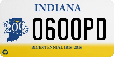 IN license plate 060OPD