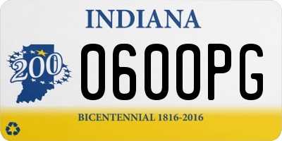 IN license plate 060OPG