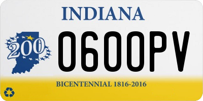 IN license plate 060OPV