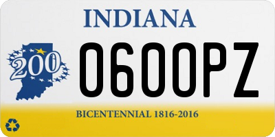 IN license plate 060OPZ