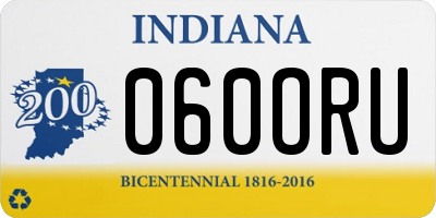 IN license plate 060ORU