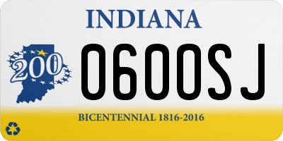 IN license plate 060OSJ