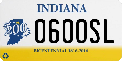 IN license plate 060OSL