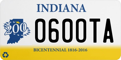 IN license plate 060OTA