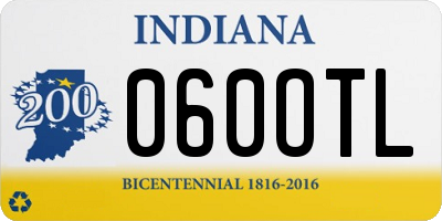 IN license plate 060OTL