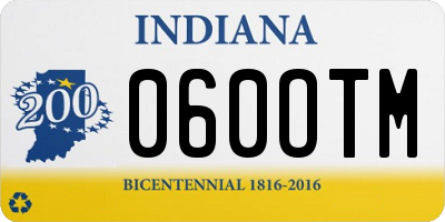 IN license plate 060OTM