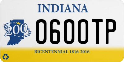 IN license plate 060OTP