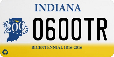 IN license plate 060OTR