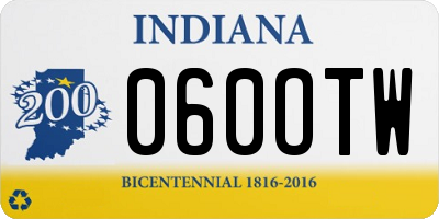IN license plate 060OTW
