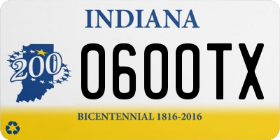 IN license plate 060OTX