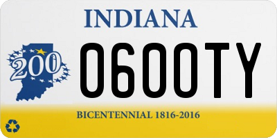 IN license plate 060OTY
