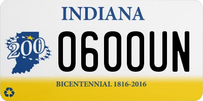 IN license plate 060OUN