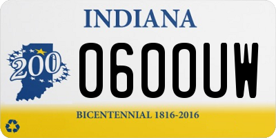 IN license plate 060OUW
