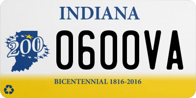 IN license plate 060OVA