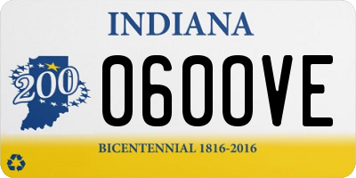 IN license plate 060OVE