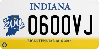 IN license plate 060OVJ