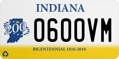 IN license plate 060OVM