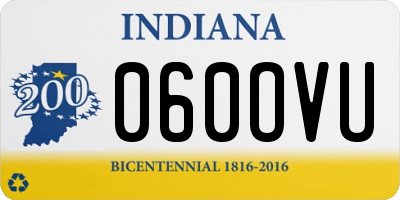 IN license plate 060OVU