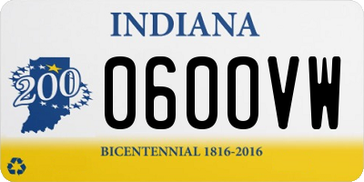 IN license plate 060OVW