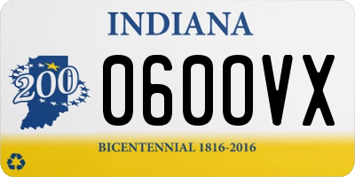IN license plate 060OVX