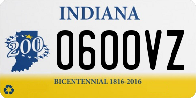 IN license plate 060OVZ