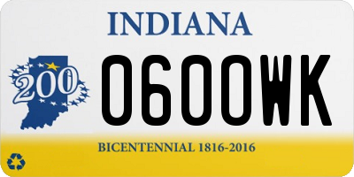 IN license plate 060OWK