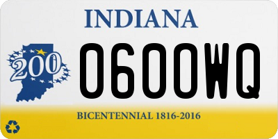 IN license plate 060OWQ