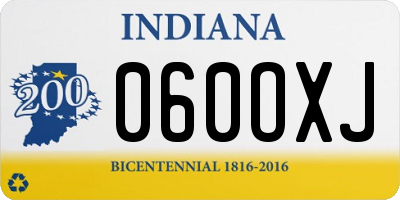 IN license plate 060OXJ