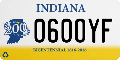 IN license plate 060OYF