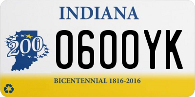 IN license plate 060OYK