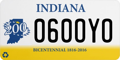 IN license plate 060OYO