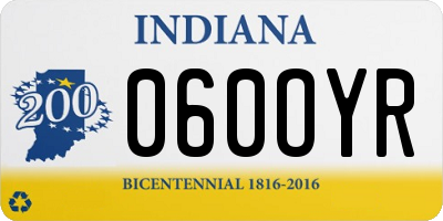 IN license plate 060OYR