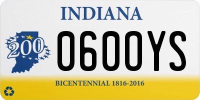 IN license plate 060OYS