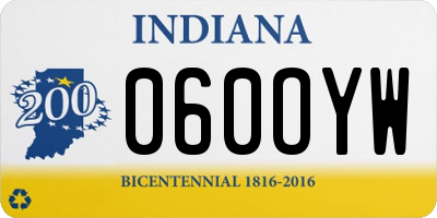 IN license plate 060OYW