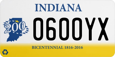 IN license plate 060OYX